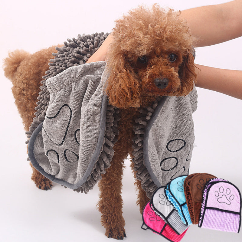 Dogs & Cat Towels Super Absorbent Dog Bathrobe Microfiber Bath Towels Quick-Drying Cat Bath Towel For Pets Towel Dog Towels Pet Products