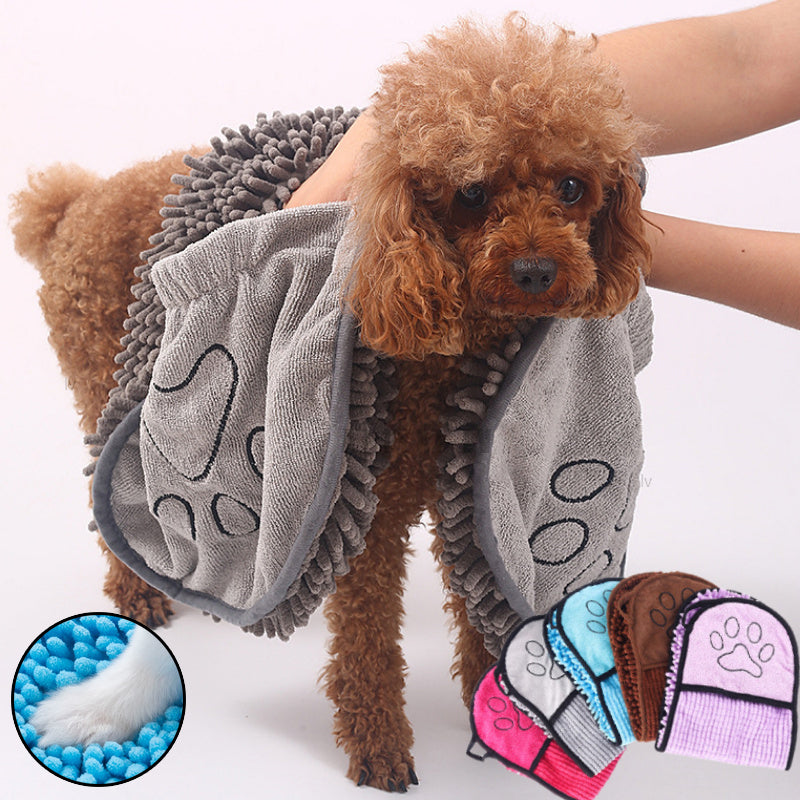 Dogs & Cat Towels Super Absorbent Dog Bathrobe Microfiber Bath Towels Quick-Drying Cat Bath Towel For Pets Towel Dog Towels Pet Products