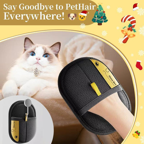 Fur-Free Holidays Start Here — Groom with Love!Say Goodbye to Shedding — One Glove Does It All Keep Your Home & Pet Clean — Gentle, Effective & Reusable